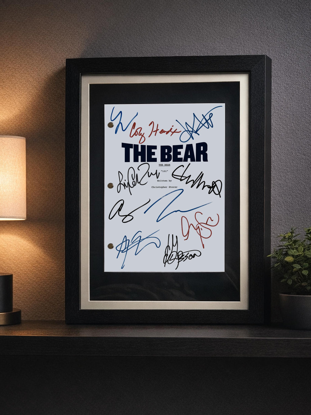 The Bear Signed TV Script Reproduction Framed Screenplay