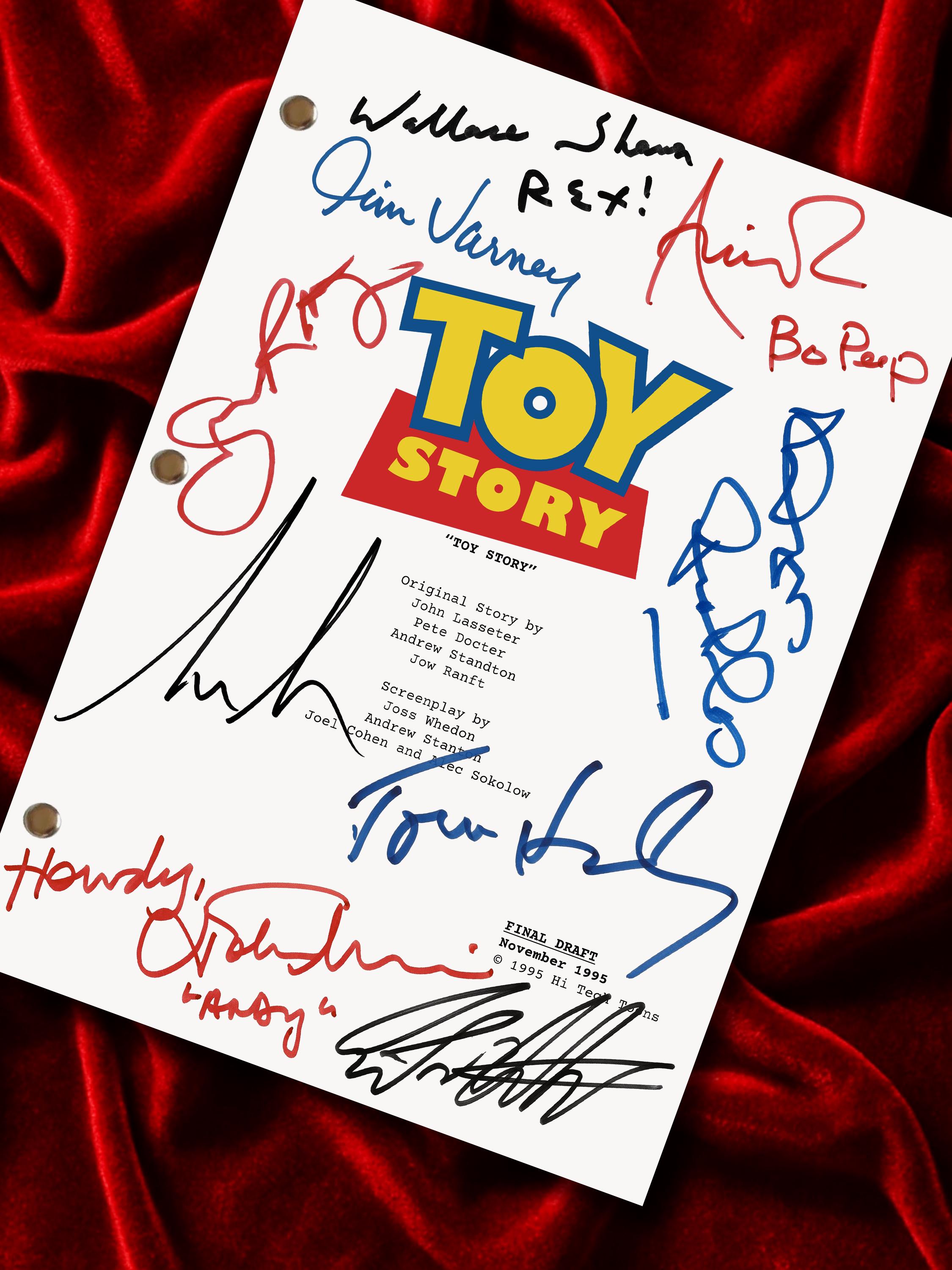 Toy Story Signed Movie Script Reproduction Screenplay