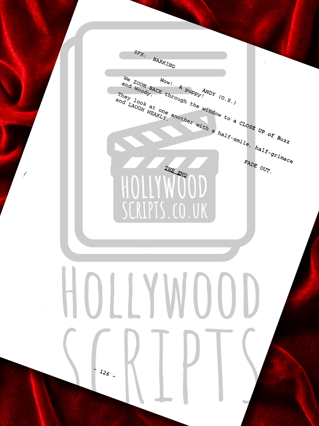 Toy Story Signed Movie Script Reproduction Framed Screenplay