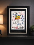 Toy Story Signed Movie Script Reproduction Framed Screenplay