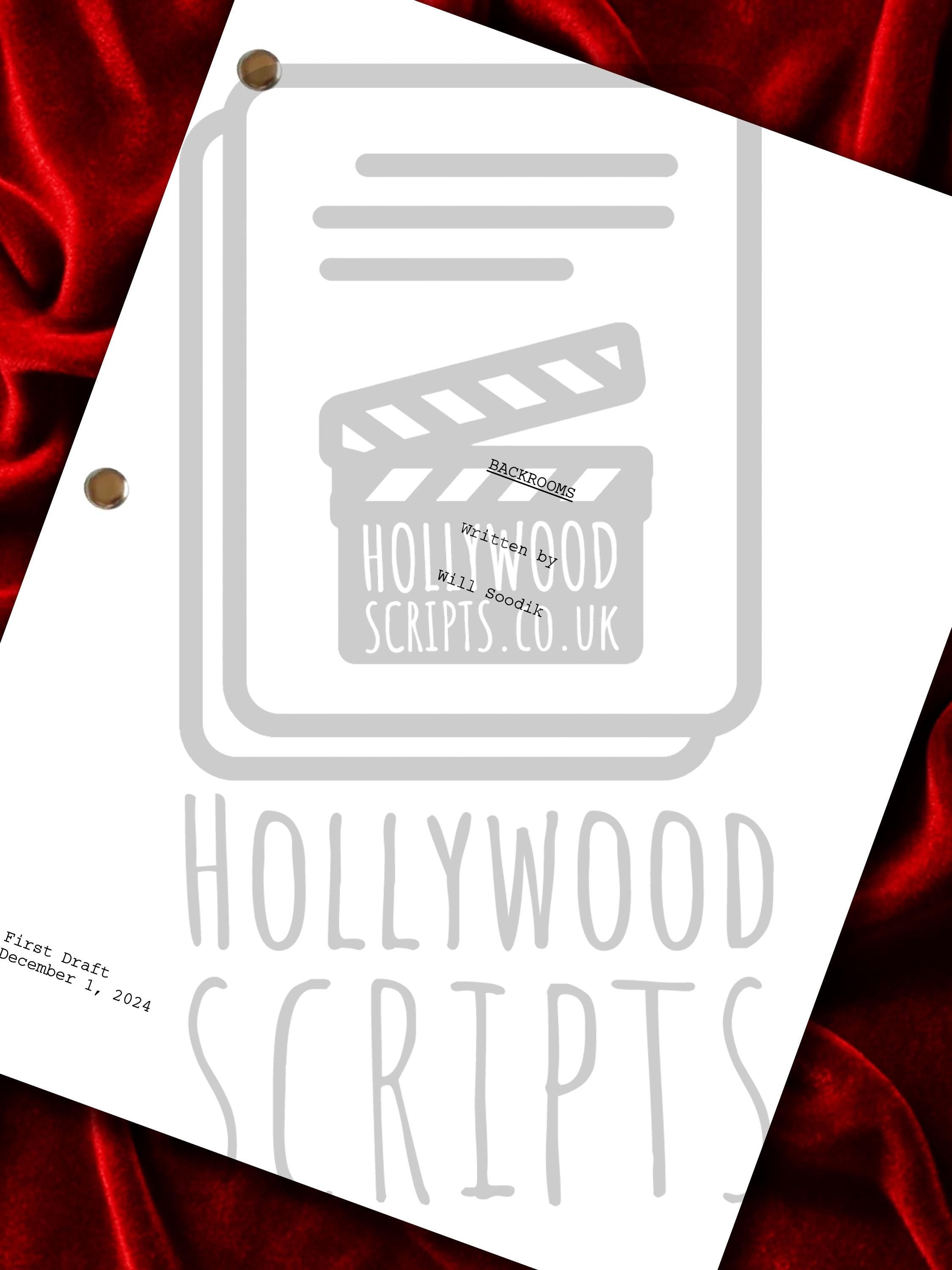 Backrooms Signed Movie Script Reproduction Framed Screenplay