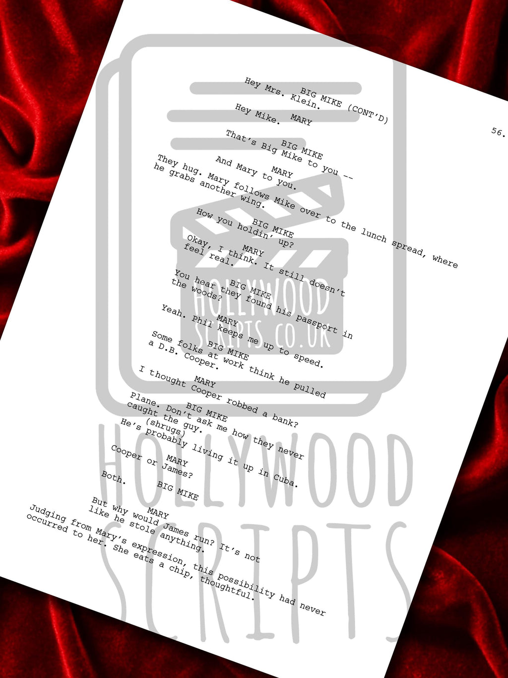 Backrooms Signed Movie Script Reproduction Framed Screenplay