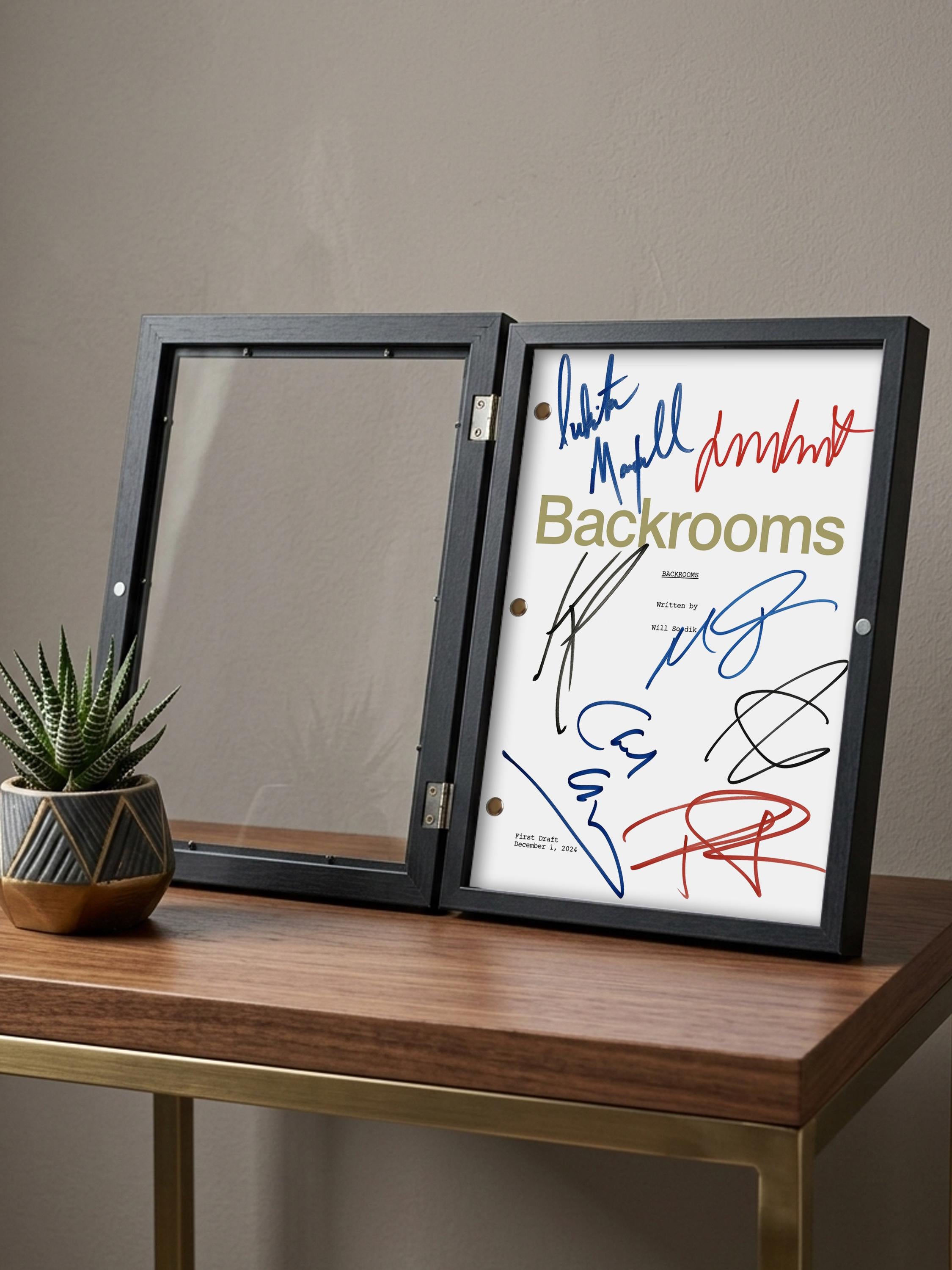 Backrooms Signed Movie Script Reproduction Screenplay